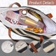thumbnail image 3 of Bolso de playa grande, bolso de paja, bolso de hombro con cremallera, bolso de playa bohemio de verano para mujer, bolso de mano para picnic, gimnasio, compras, 3 of 5