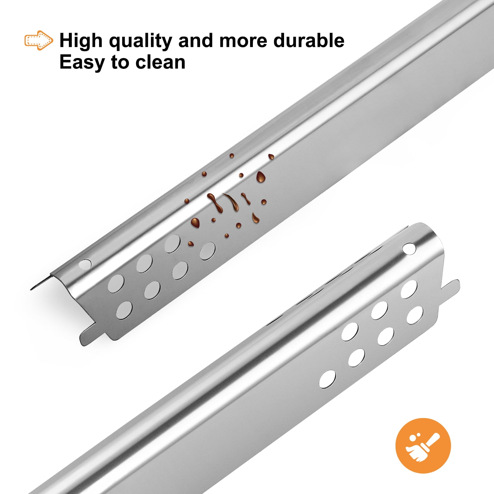 Grill Burner Performance for Charbroil  463347017 Gas Grill Burner, 4 Pack, 2.8" x 17" x 4"