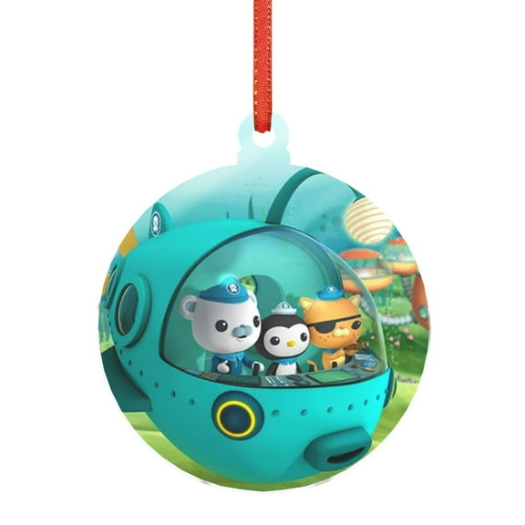 The Octonauts Acrylic Ornament Decorative Christmas Hanging Pendant For Home Decor, Christmas Tree, Party Round Shape