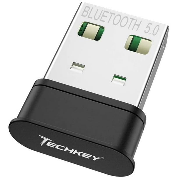 Adaptateur Bluetooth pour PC, Techkey USB Mini Bluetooth 5.0 EDR Dongle  pour ordinateur de bureau Transfert sans fil pour ordinateur portable 