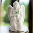 thumbnail image 3 of Belleek Angel of Protection - Handcrafted Guardian Angel Figurine Porcelain Irish Decor, 2.16"L x 2.08"W x 3.3"H, White, 3 of 5