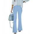 thumbnail image 2 of Hfyihgf Women's Flare Bell Bottom Jeans Casual High Waisted Wide Leg Bootcut Jeans Vintage Stretchy Denim Pants with Pockets(Sky Blue,XL), 2 of 6