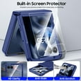 thumbnail image 6 of Oupeigar For Motorola Razr Ultra 2025 Wallet Case,Full Body Shock Protection,Hinge Protection And With Card Clip [RFID Shielding] and Screen Protector- Blue, 6 of 9