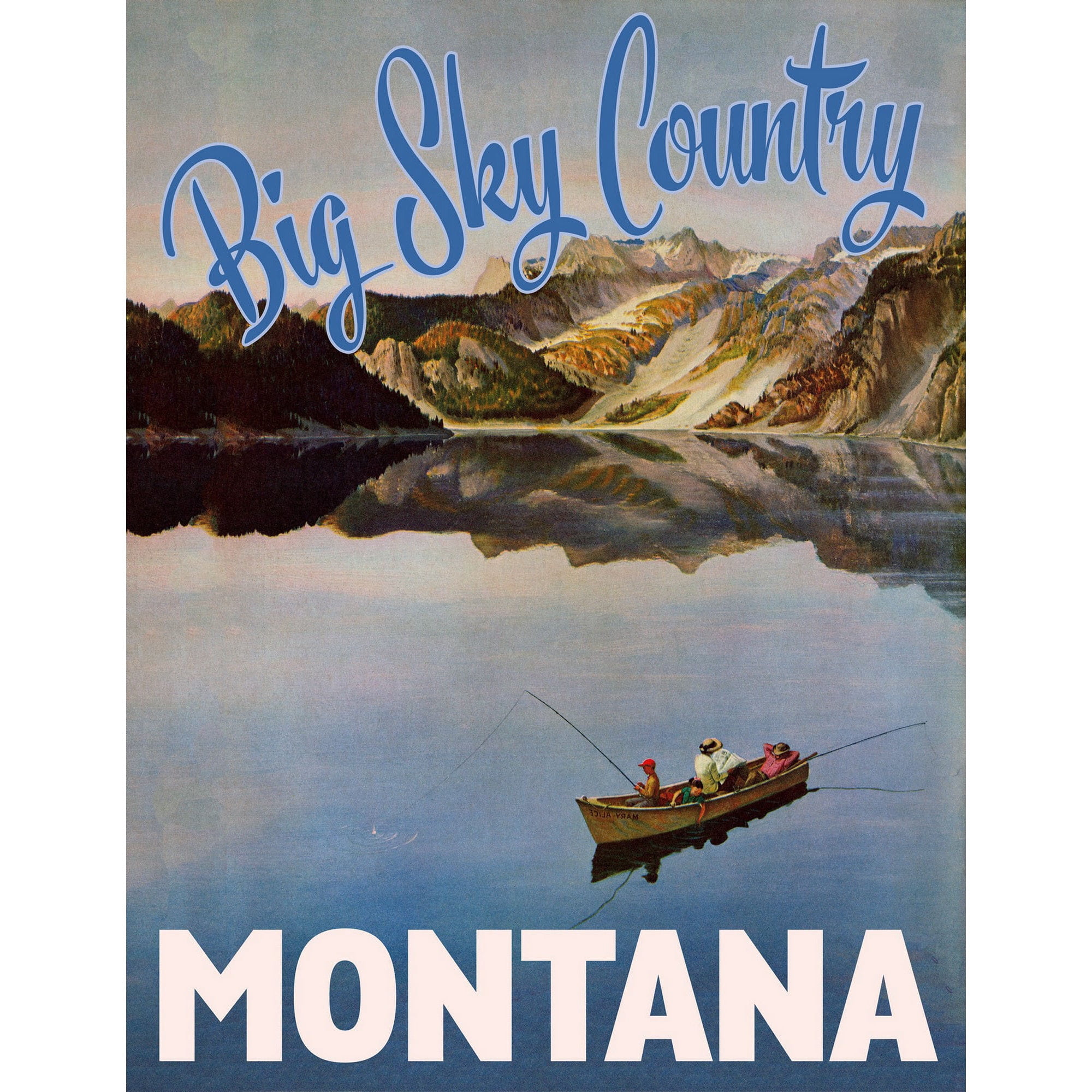 Marmont Hill - "Travel Montana" Painting Print on Wrapped Canvas