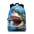 thumbnail image 3 of Boys Backpack - 3D Animal Face Shark Backpack for School, 3 of 10