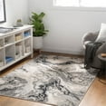 thumbnail image 2 of Impulse Machine Woven Modern Rugs in Black, 2 of 7