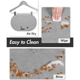 thumbnail image 5 of Highly Absorbent Silicone Pet Feeding Mat - BPA-Free Food-Safe Anti-Spill Mat, Non-Slip Bottom & Quick-Drying Surface, Stain-Resistant Easy-to-Clean Mat for Dogs & Cats Use, 15.7*11.8in, A, 5 of 5