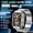 silvery steel belt, variant on New Men's Sports Smart Watch, 2.13" AMOLED HD Screen, 1ATM Waterproof, Call Function, 1000mAh Battery, Compass, Health/Fitness Tracker