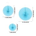 thumbnail image 2 of 6 Pcs Paper Folding Fan Adorns Party Fan Flower Decors Adorable Paper Fans, 2 of 8