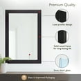 thumbnail image 5 of Design House Shorewood 20" x 30" Rectangular Wall Accent Mirror, Matte Black, 5 of 14