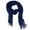 Navy Blue, variant on Brown Wave Brown Open-Weave Crochet Lace Fringe Scarf - Lightweight Oblong Wrap for Women