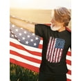 thumbnail image 6 of Men's Patriotic Shirt - Distressed USA Flag Tshirt - America T-Shirt - Cotton Blend Fabric - Crew Neck and Short Sleeve Design - 4th of July Clothing - Independence Day Shirt - XXX-Large Black, 6 of 8