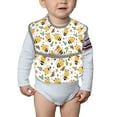 thumbnail image 4 of Bingfone Mess-Proof Baby Bib - Waterproof Bib for Baby Boy or Girl with Food Catcher Pocket, Unisex-Bee and Flowers, 4 of 6