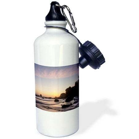 3dRose Del Norte Coast Redwoods SP, Pacific Ocean, California, USA, Sports Water Bottle, (Best Redwood Camping California)