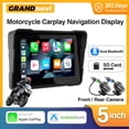 thumbnail image 2 of Navegación GPS portátil universal para motocicleta de 5 pulgadas con Apple Carplay y Android Auto, IPX7, resistente al agua, 2 of 5