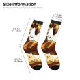 thumbnail image 2 of Naloa Autumn Raccoon In Forest Kids Socks Unisex Kids and Toddlers' Crew Socks, ,1 Pairs, 2 of 5