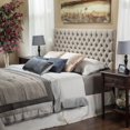 thumbnail image 1 of Jarla Queen Button Tufted Fabric Headboard, 1 of 3