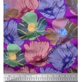 thumbnail image 1 of Soimoi Cotton Duck Fabric Buttercup Floral Printed Craft Fabric by the Yard 56 Inch Wide, 1 of 1