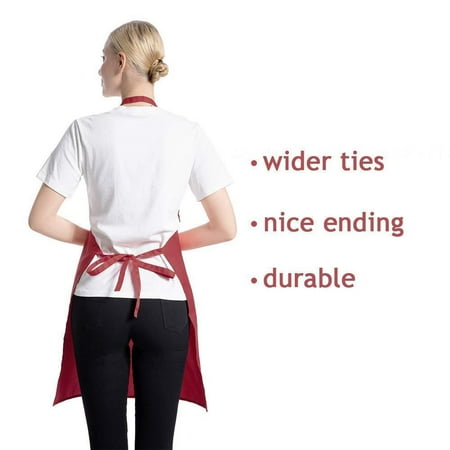 

Cooking Apron Delicate Durable Premium Apron with Adjustable Leather Straps Multiple Styles (15 Piece) 15PCS 24*28inch