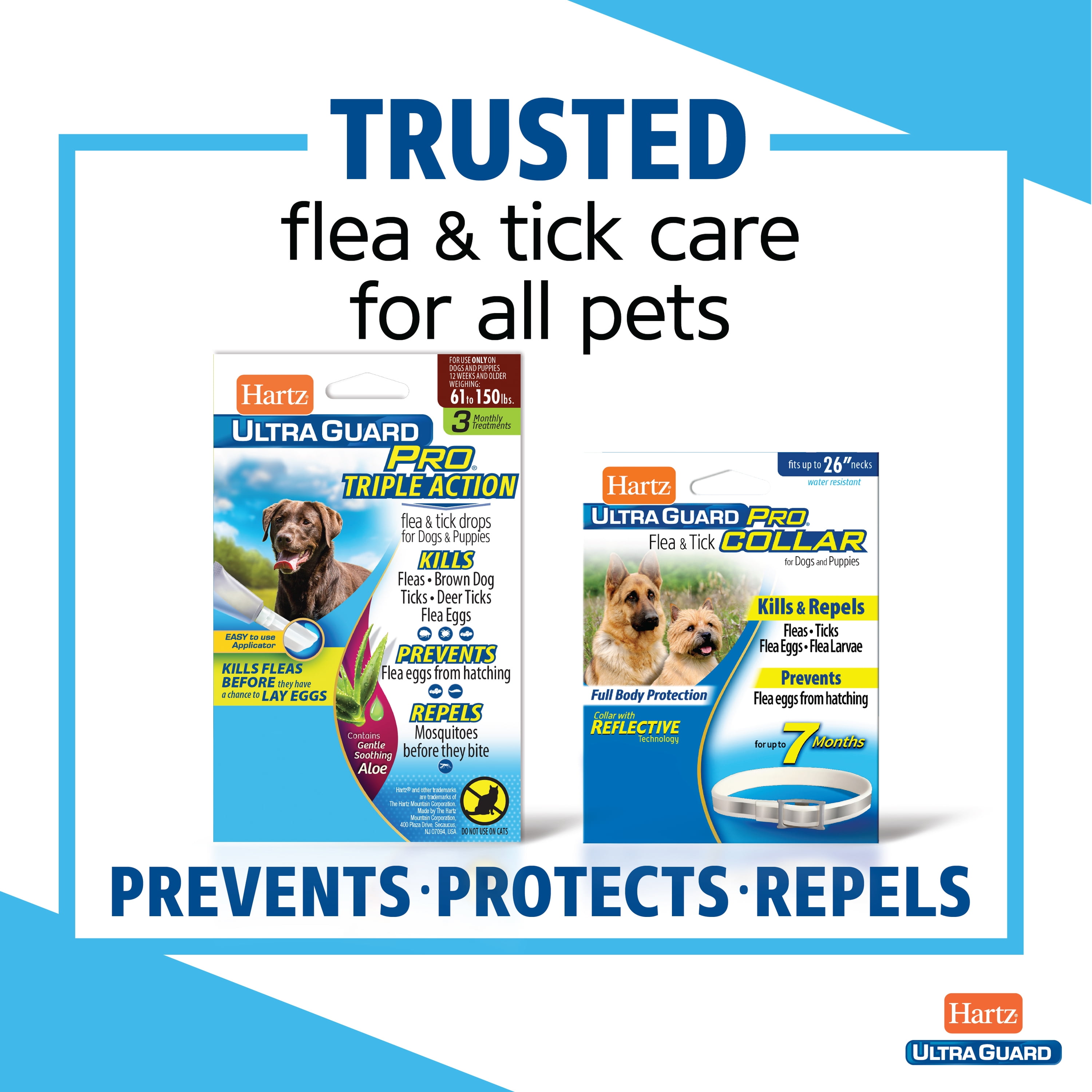 Hartz Ultra Guard Pro® Triple Action Flea and Tick Drops for Dogs 31-60  Lbs, 3 ct - Jay C Food Stores