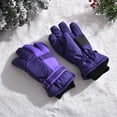 thumbnail image 2 of Minnieouse Guantes de esquí para adultos, manopla de invierno, accesorios para manos impermeables y acogedores, mitones para montar al aire libre, guantes y mitones Violeta Minnieouse AP011078-04B, 2 of 6