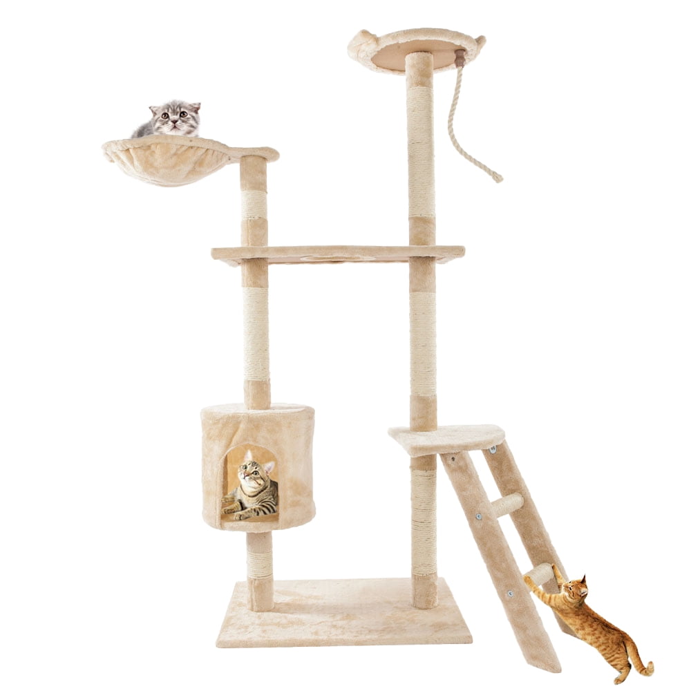 Cat Tree 60quot Cat Tower For Indoor Cats Multi Level Cat Condo With