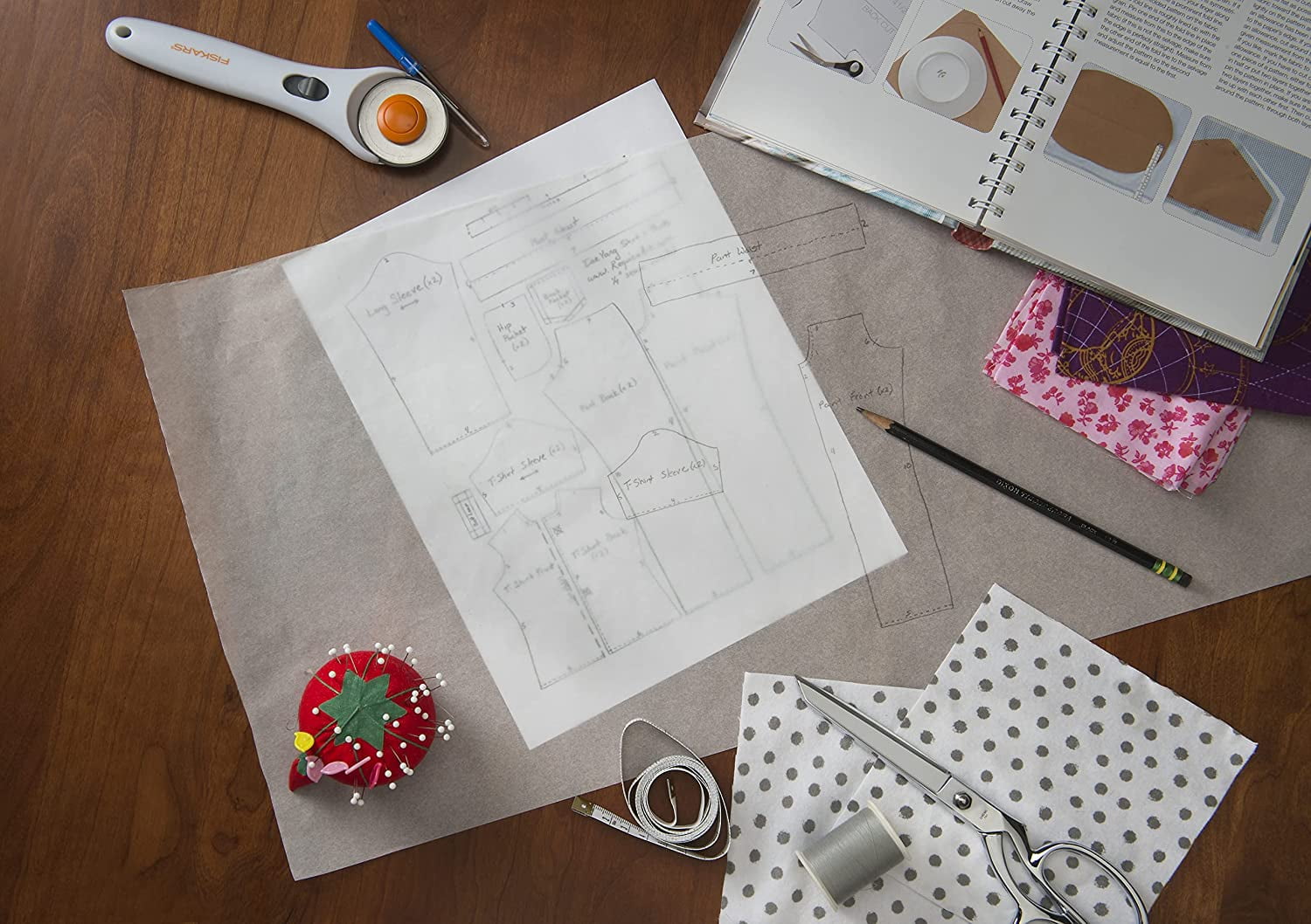 Bienfang 106 White Sketching and Tracing Roll, 24 in x 50 yds.