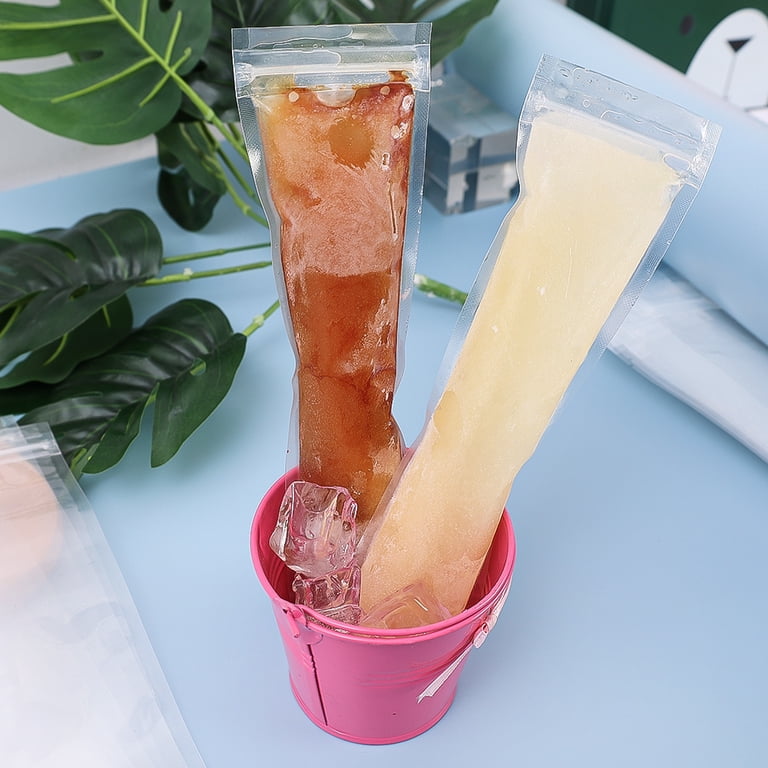 Sacs Popsicle,100 Pcs Moule À Glace Moule Glace À L'Eau Sac A Sucette Sacs Popsicle,100 Pcs Moule À Glace Moule Glace À L'Eau Sac A Sucette