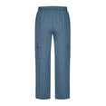thumbnail image 6 of LYXSSBYX Mens Cargo Pants Big and Tall Men Solid Casual Pockets Outdoor Straight Type Fitness Pants Sport Pants Trousers, 6 of 7