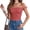 Red, variant on Womens Off The Shoulder Top Sleeveless Slim Fit Stretchy Tank Top Y2k Casual T Shirts