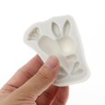 thumbnail image 3 of Molde de silicona para hacer conejitos de Pascua, herramienta para hornear dulces, chocolates y cubitos de hielo. Conejo 2, 3 of 6