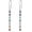 Chakra, variant on Sterling Silver Chakra Dangle Drop Earrings - Chakra Gifts for Women