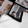 thumbnail image 3 of Personalized Blankets and Throws Custom Blankets with Photo Text Customized 1-20 Pictures Blanket for Couple Mom Dad Friend Personalized Gifts for Birthday Christmas Wedding Anniversary Blankets, 3 of 5
