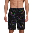 thumbnail image 2 of Rocae Dinosaur for Men's Soft Sleep Pajama Shorts, Waistband and Pockets, 2 of 9
