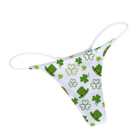 Eashery Thongs for Women Plus Size Cotton New Fashion Tummy Control Underwear Seamless White S