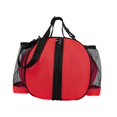 thumbnail image 3 of Bolsa de hombro para baloncesto, bolsa para pelota deportiva con 2 bolsillos laterales, Oxford ajustable Correa única roja, 3 of 9