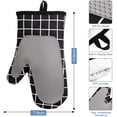 thumbnail image 2 of Oven Gloves, Non-slip Heat Resistant Silicone Cotton Oven Mitt, 2 of 5