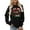 Black, variant on Dear Santa Its My Coworkers Fault Print Women's Round-Neck Hoodless Sweatshirts for Females Drop Shoulder Long Sleeve Loose Fit Pullovers Tops Stylish Outfits White XL