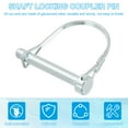 thumbnail image 4 of Uxcell Trailer Coupler Pin Wire Lock Pin Safety Shaft Locking Pin Round Pto Pins for Farm Trailers Lawn Hitches Garden Tractor 4 5/16x2", 4 of 7