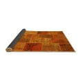 thumbnail image 2 of Ahgly Company Indoor Square Patchwork Yellow Transitional Area Rugs, 3' Square, 2 of 4