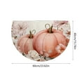 thumbnail image 3 of JoyMoreHome Fall Half-Round Floor Mat, Soft Velvet Durable Door Mat, Thanksgiving Halloween Decor for Indoor Outdoor Home Entrance, 3 of 6