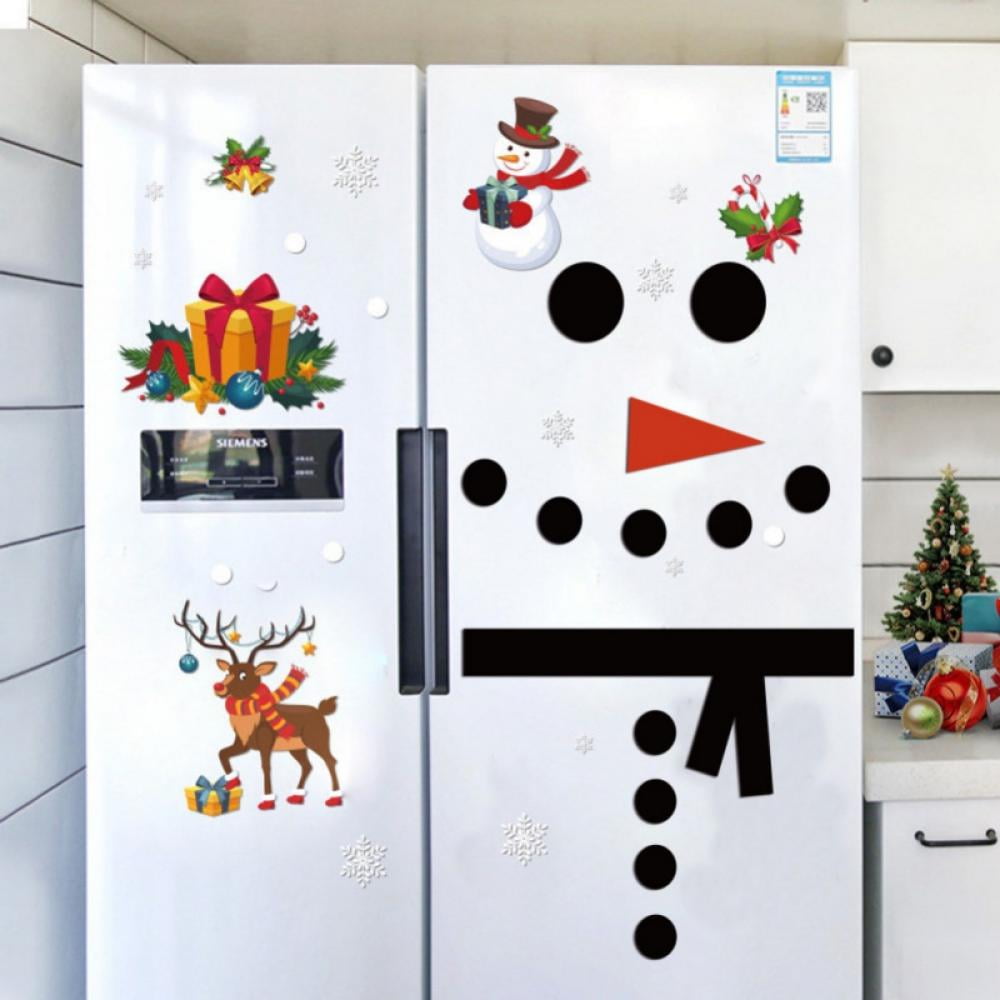 Black and Friday Deals!Ympuoqn Christmas Decorations Indoor Outdoor on  Sale,Christmas Snowman Expression Magnetic Refrigerator Sticker Holiday  Decoration DIY Garage Door Wall Sticker,Christmas Gifts f 