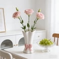 thumbnail image 4 of Bow Vase,Flower Vase for Home Decor,Ceramic Vases for Boho Style,Creative Flower Arrangement Container,6.5 Inch,Pink, 4 of 8