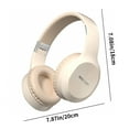 thumbnail image 3 of Kids Bluetooth Headphones, Wireless Headphones with HD ANC Microphone, 50 Hours Playtime, Safe Volume, Type C Fast Charging, Foldable On-Ear Headphones for Children/Teens/Smart Device(Beige), 3 of 8