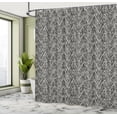 thumbnail image 4 of Ambesonne Abstract Shower Curtain, Monotone Design Triangles, 69"Wx75"L, White and Charcoal Grey, 4 of 4