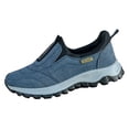 thumbnail image 2 of AUDeals Men's Orthopedic Shoes, Lightweight Work Sneakers with Arch Support for Hiking and Walking (Blue, 7.5), 2 of 6