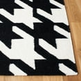 thumbnail image 5 of SAFAVIEH Dhurries Abigail Geometric Runner Rug, Black/Ivory, 2'6" x 10', 5 of 10