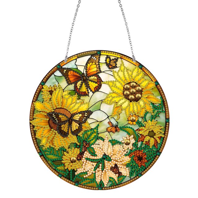 Arte Vidrieras Animal Mariposa Del Jardín