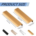thumbnail image 3 of Kitchen Cabinet Handles, Finger Pulls for Cabinets Edge Pulls, Kitchen Hardware for Dresser Drawers Metal Alloy, R, 3 of 5