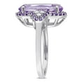 thumbnail image 3 of Everly Women's Amethyst 14k White Gold Plated Ring, 3 of 7
